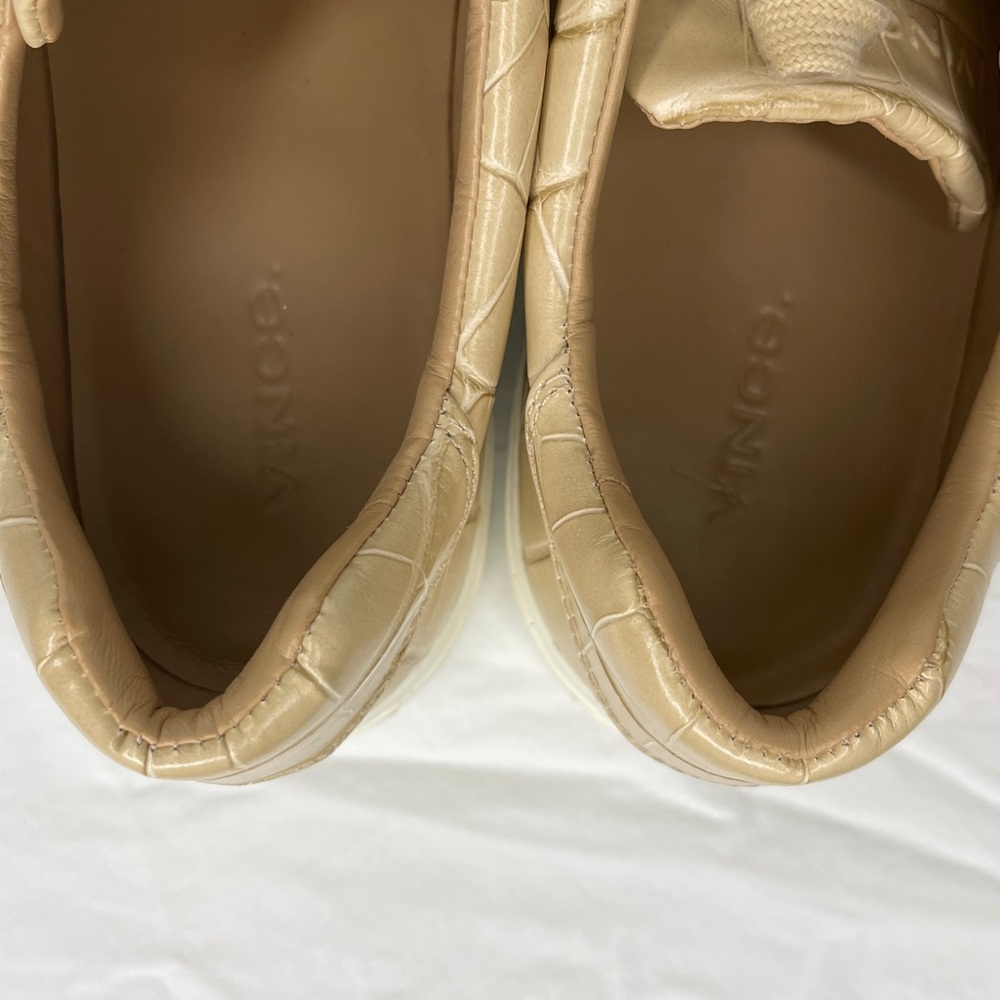VINCE. BENFIELD CROC EMBOSED LEATHER SNEAKER SIZE 6.5 M - Picture 6 of 7